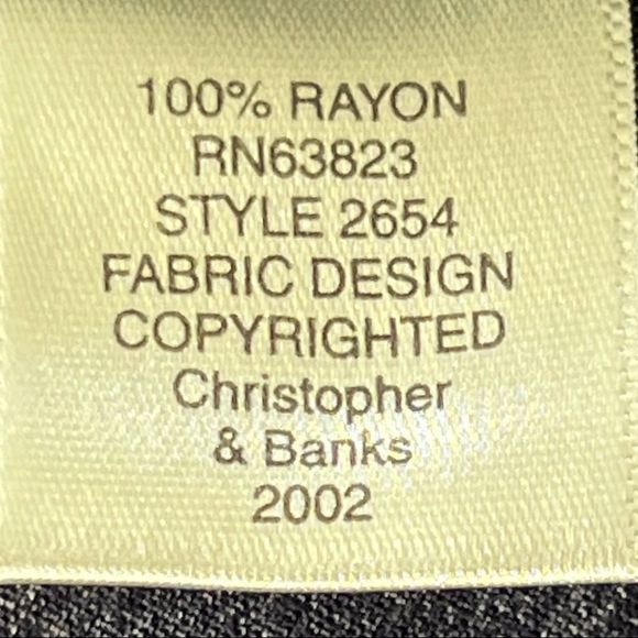 🌟VINTAGE🌟 Christopher&Banks Maxi Skirt with Side Slits And 60's Retro Flowers - Picture 10 of 16